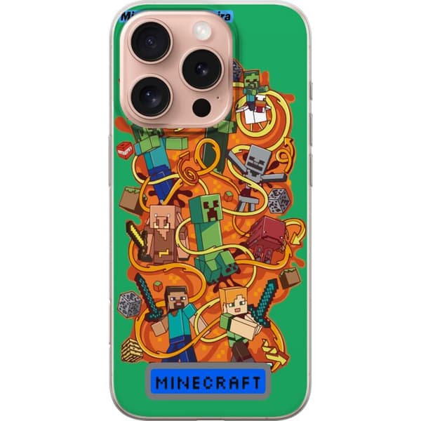 Apple iPhone 16 Pro Gennemsigtig cover Minecraft