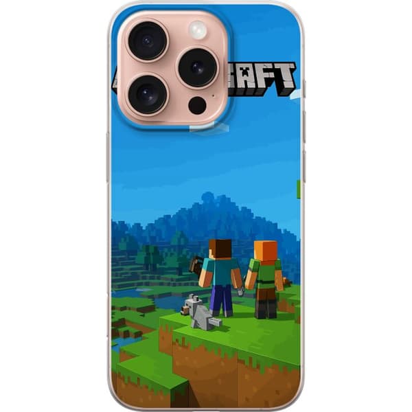 Apple iPhone 16 Pro Gennemsigtig cover Minecraft Key Art