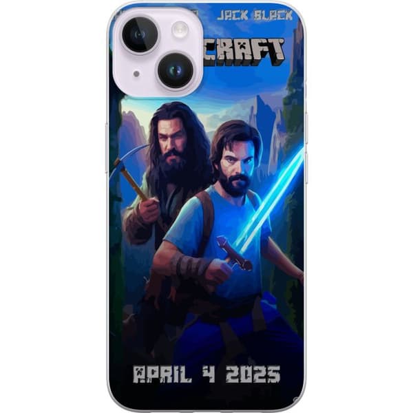 Apple iPhone 15 Plus Gennemsigtig cover En Minecraft-film