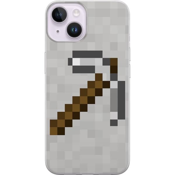 Apple iPhone 15 Plus Läpinäkyvä kuori Minecraft Työkalut