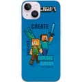Pikkukuva 1 / 3: Apple iPhone 15 Plus Läpinäkyvä kuori Minecraft Luolastot