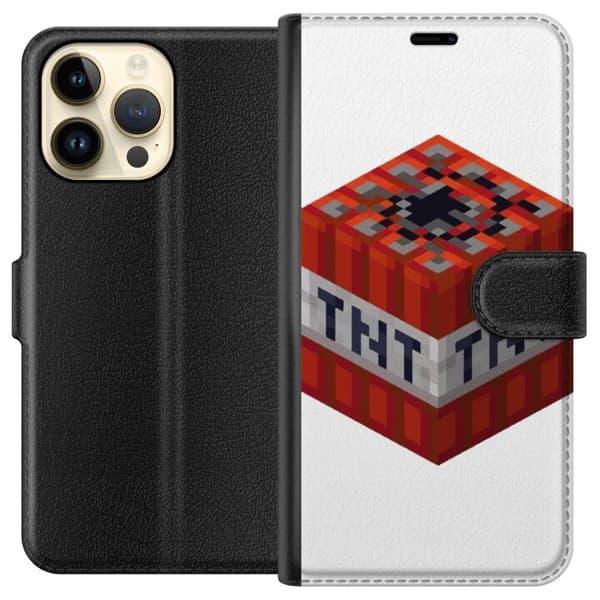 Apple iPhone 15 Pro Max Lommeboketui Minecraft TNT