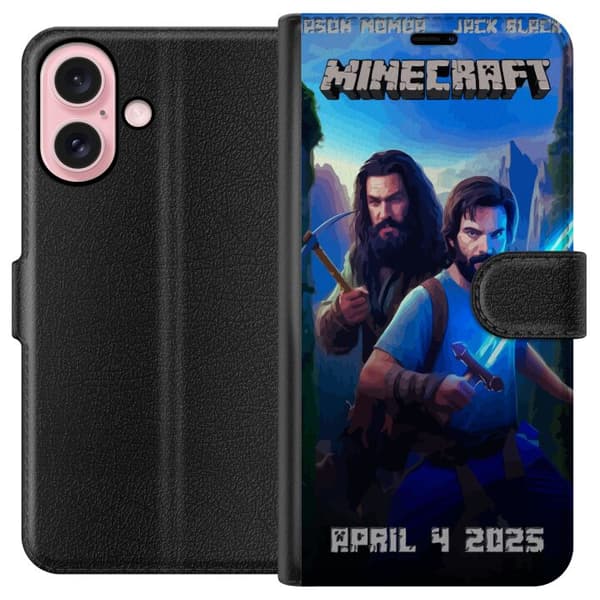 Apple iPhone 16 Lompakkokotelo Minecraft-elokuva