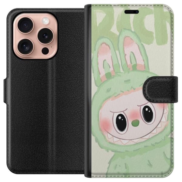 Apple iPhone 16 Pro Plånboksfodral Pop mart labubu