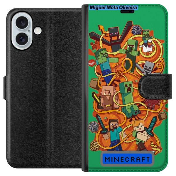Apple iPhone 16 Plus Tegnebogsetui Minecraft