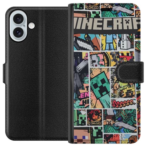 Apple iPhone 16 Plus Lompakkokotelo Minecraft Taide