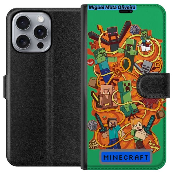 Apple iPhone 16 Pro Max Tegnebogsetui Minecraft
