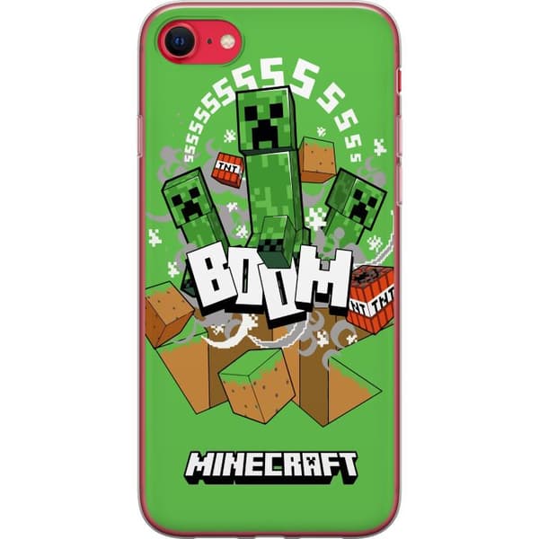 Apple iPhone SE (2020) Gjennomsiktig deksel Minecraft Boom