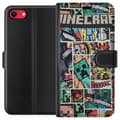 Miniatyrbilde 1 av 3: Apple iPhone SE (2020) Lommeboketui Minecraft Kunsthåndverk