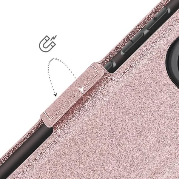 Étui för Redmi Note 14 5G Med Kortfack Magnetisk Flik Champagne Rosa