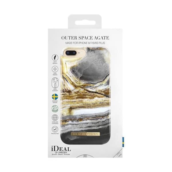 Coque för iPhone 6 Plus/7 Plus/8 Plus Modellen Fashion Case Marmor Cosmos IDEAL OF SWEDEN Guld