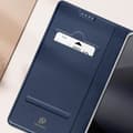 Miniatyrbild 3 av 4: Étui för Redmi Note 14 5G Satinéffekt Kortfick Stöd för Video Dux Ducis Mörkblå