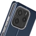 Miniatyrbild 4 av 4: Étui för Redmi Note 14 5G Satinéffekt Kortfick Stöd för Video Dux Ducis Mörkblå