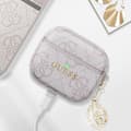 Miniatyrbild 3 av 4: Fodral för AirPods 3 med Elegant Charm Design Guess Rosa Puder