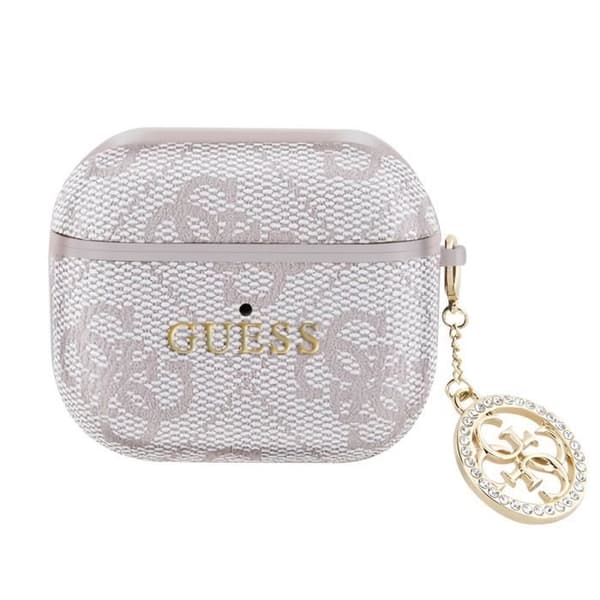 Fodral för AirPods 3 med Elegant Charm Design Guess Rosa Puder