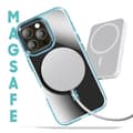 Miniatyrbild 3 av 4: Coque MagSafe för iPhone 13 Pro Bakglas Färg Blå