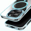Miniatyrbild 2 av 4: Coque MagSafe för iPhone 13 Pro Bakglas Färg Blå
