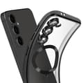 Miniatyrbild 4 av 4: Coque MagSafe för Samsung Galaxy S24 FE Silikon Kontur Kromad Svart