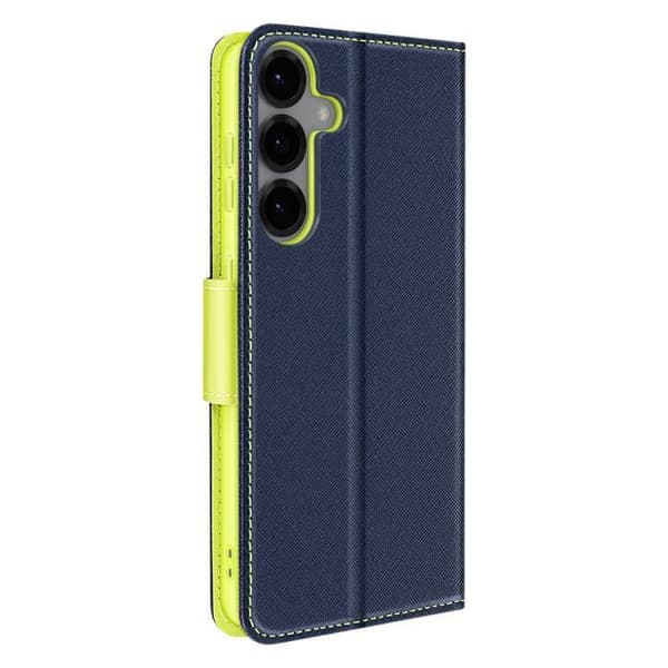 Etui för Samsung Galaxy S25 Fällportfölj Fancy Mörkblå