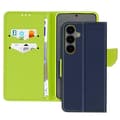 Miniatyrbild 1 av 4: Etui för Samsung Galaxy S25 Fällportfölj Fancy Mörkblå