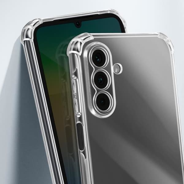 Skydd för Samsung Galaxy A26 Stötabsorberande Flexibel Förstärkta hörn Transparent