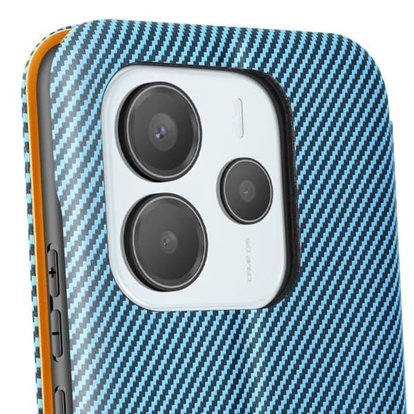 Kolfodral för Redmi Note 14 5G Kortfack Anti-RFID Stöd Blå