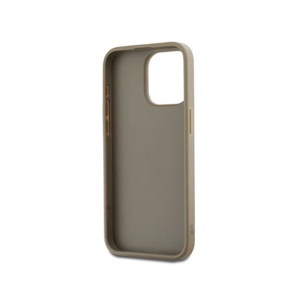 Skal för Apple iPhone 14 Pro Max med Metalliskt Logotyp ochHandledsrem DKNY Beige