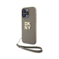 Miniatyrbild 2 av 4: Skal för Apple iPhone 14 Pro Max med Metalliskt Logotyp ochHandledsrem DKNY Beige