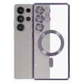 Miniatyrbild 2 av 4: Coque MagSafe för Samsung Galaxy S25 Ultra Silikon Kontur Krom Lila