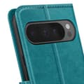 Miniatyrbild 4 av 4: Etui för Google Pixel 9 Pro XL Plånbok med Handledsrem Mayaxess Turkos
