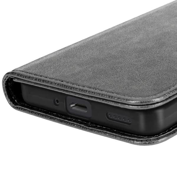 Fodral för Xiaomi Redmi Note 14 4G Fickbok och Videostativ Grå