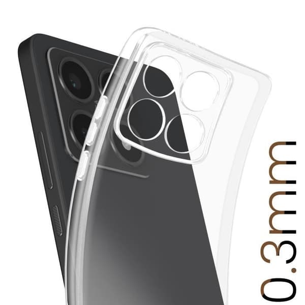 Coque Fin för Xiaomi 14T Tjocklek 0.3mm Fuktresistent Transparent