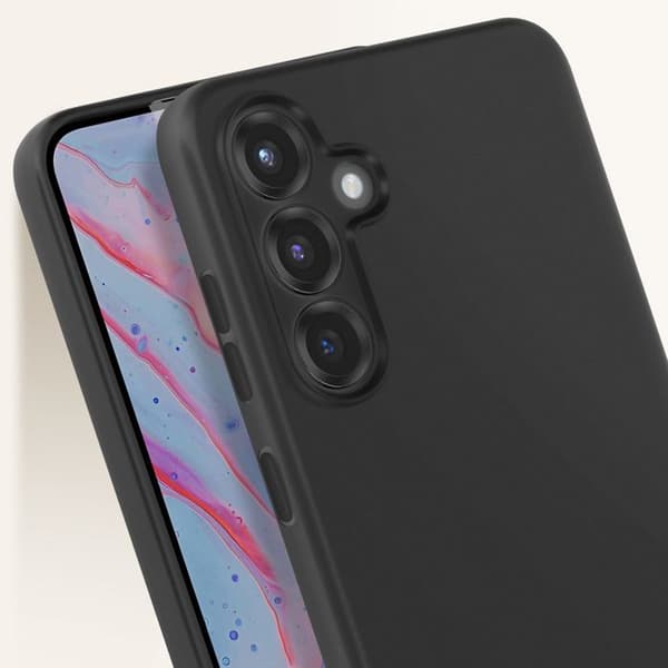 Silikonskal för Samsung Galaxy S25 Plus Mjuk Matt Svart