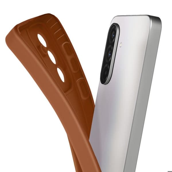Skyddsfodral för Samsung Galaxy A36 Slät Silikon Kamera Blockerat Brun