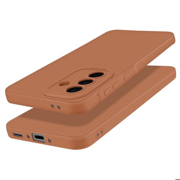 Skyddsfodral för Samsung Galaxy A36 Slät Silikon Kamera Blockerat Brun