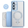 Miniatyrbild 4 av 5: Coque Diamant för Samsung Galaxy A36 MagSafe Kontur Strass Blå