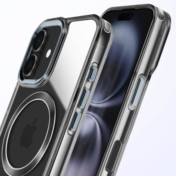 Coque MagSafe för iPhone 16 Plus Bakstycke i Kristall Svart