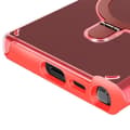 Miniatyrbild 2 av 4: Coque MagSafe för Samsung Galaxy S24 Ultra Stötsäker Fällbart Stöd Röd