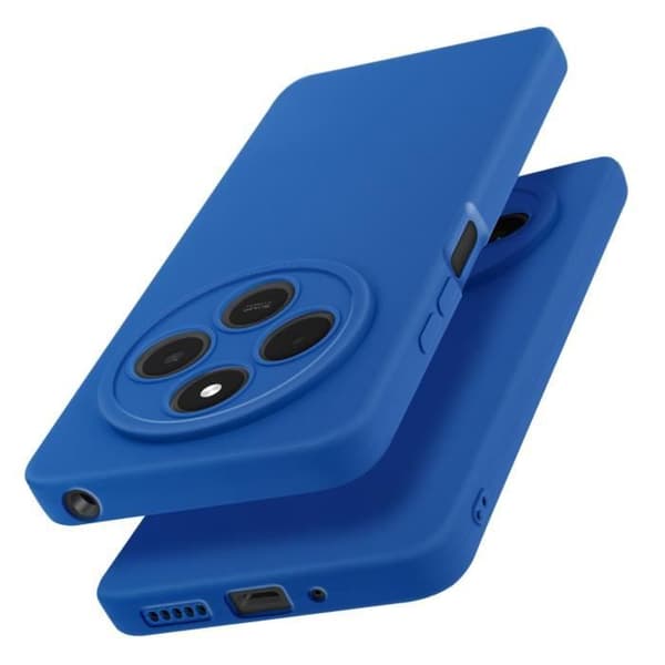 Coque för Xiaomi Redmi 14C Silikon Matt Kamera Blockerat Blå