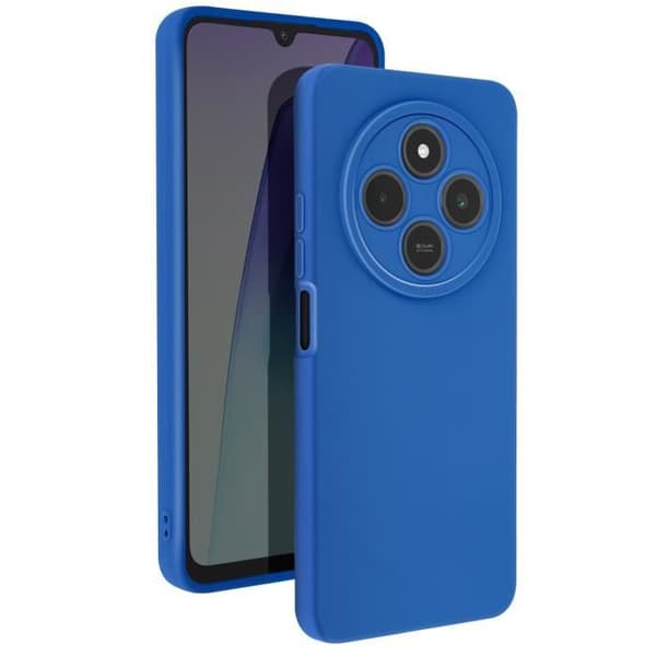 Coque för Xiaomi Redmi 14C Silikon Matt Kamera Blockerat Blå