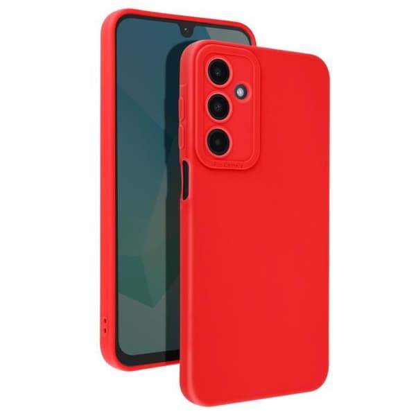 Coque för Samsung Galaxy A16 Silikon Mat Kamera Blockerat Röd