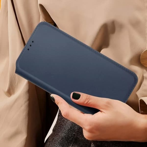 Etui för Samsung Galaxy S24 FE Klipp Portfölj och Videostöd Blå Natt