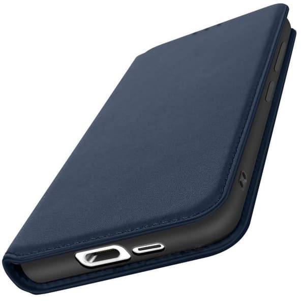 Etui för Samsung Galaxy S24 FE Klipp Portfölj och Videostöd Blå Natt