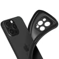Miniatyrbild 3 av 4: Siliconefodral för iPhone 16 Pro Tunt Lätt Design Svart