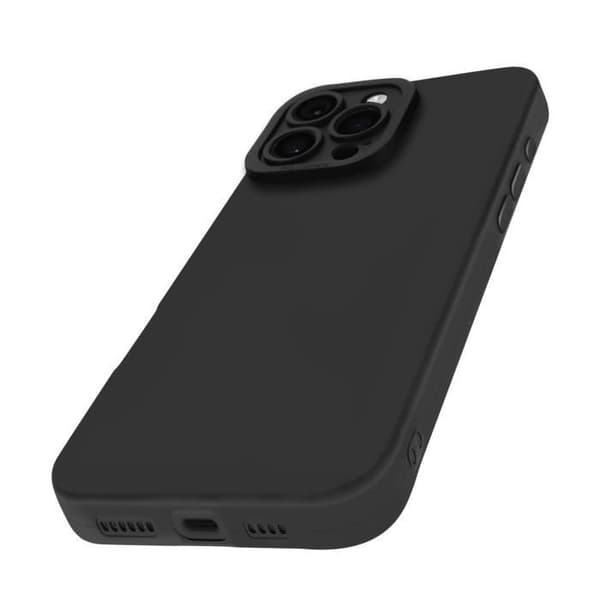 Siliconefodral för iPhone 16 Pro Tunt Lätt Design Svart