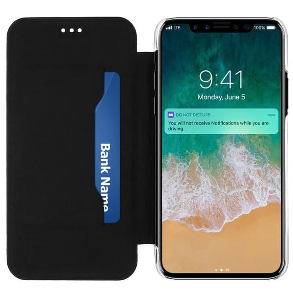 Housse iPhone X / XS Etui Coque Portefeuille Paris Champs Élysées Akashi