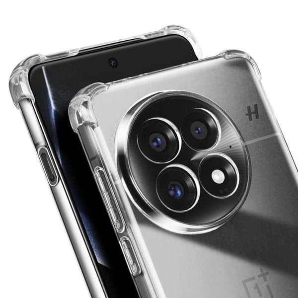 Coque för OnePlus 13 Silikon Stötabsorberande med Flätad Snodd Transparent