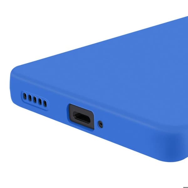 Coque för Honor Magic 7 Lite Silikon Slät Kamera Blockerad Blå