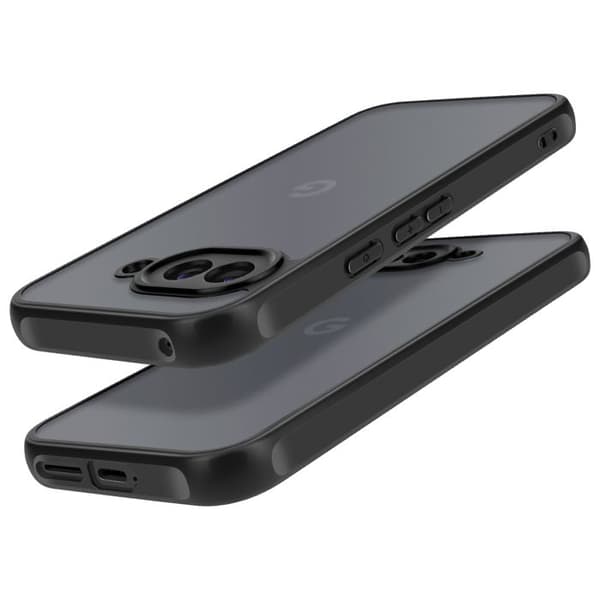 Stötsäker skydd till Google Pixel 9a med förstärkta hörn, svart