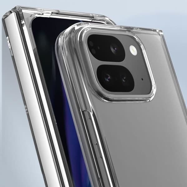 Hård skal för Google Pixel 9 Pro Fold med upphöjd kamera Abeel Transparent